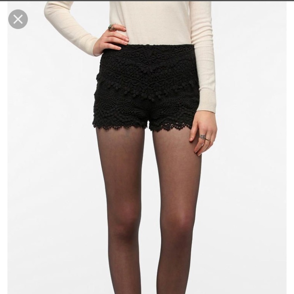 Kimchi Blue Black Lace Shorts